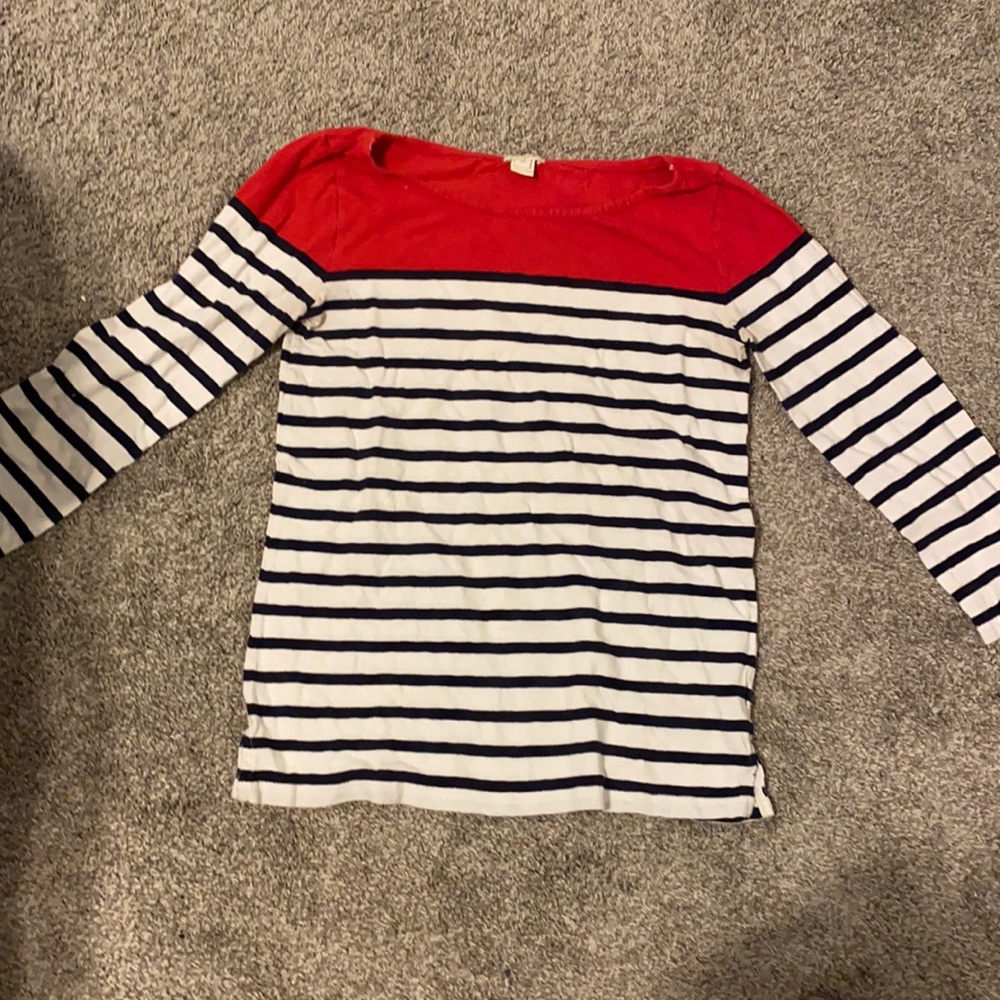 JCREW ROUND NECK 3/4 tee size-XS